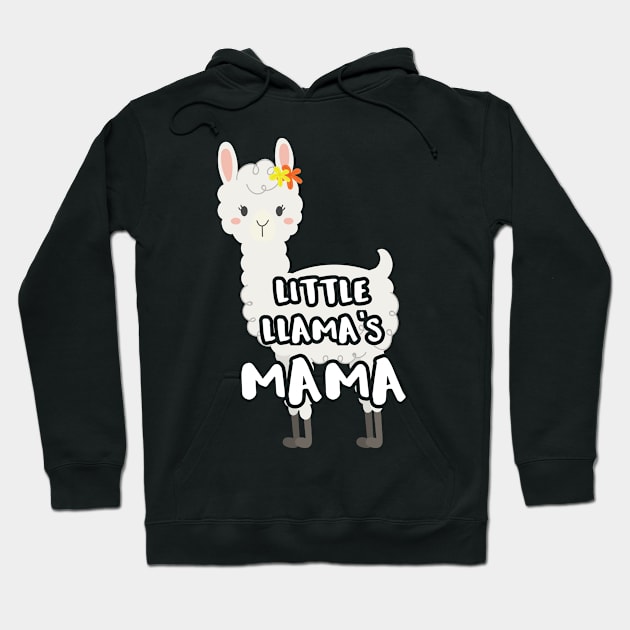 Matching Mother Daughter Gift Gift Little Llamas Mama Gift Hoodie by Tracy